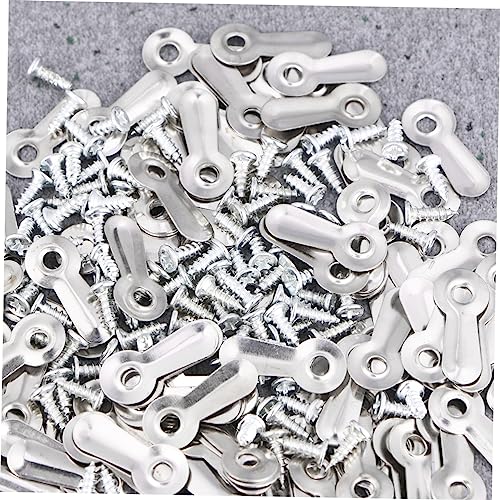 Image of DIY Photo Album Frame Locks 200pcs Silver Melon Tablets Easy to Install for Home Decor