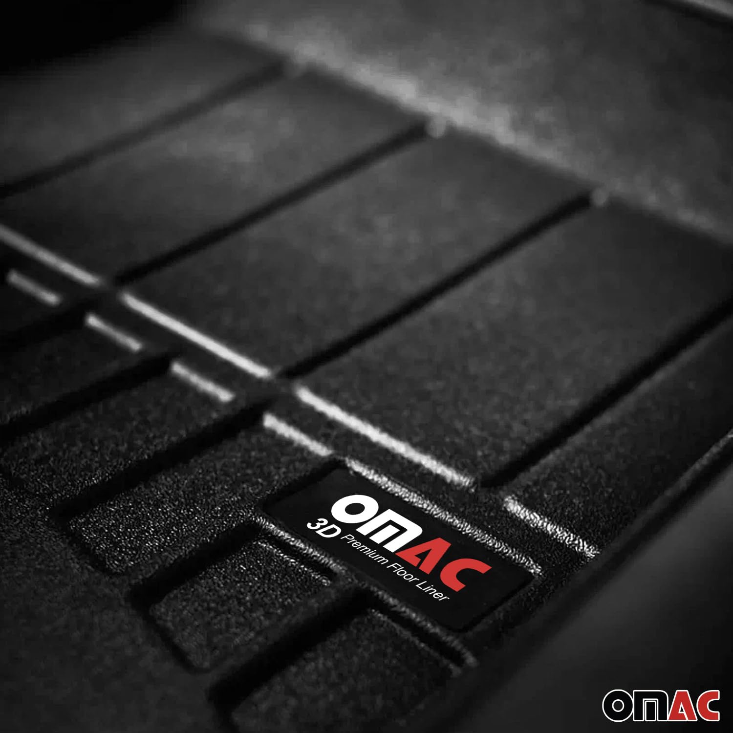 OMAC Alfombrillas de Goma Compatibles con Peugeot Rifter 2018-2024 Premium TPE Alfombrillas de Coche 3tlg