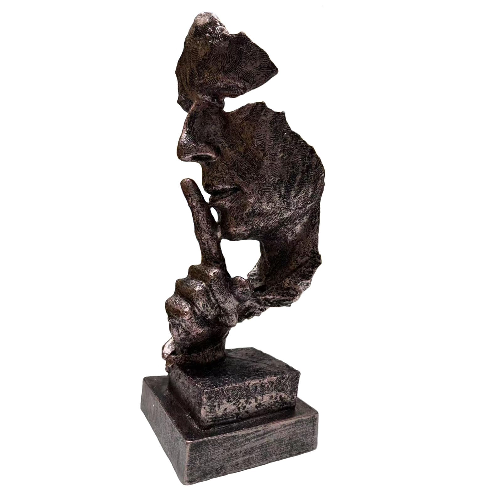 Amazon.com: Scekackdv Silence is a Golden Statue Modern Mens