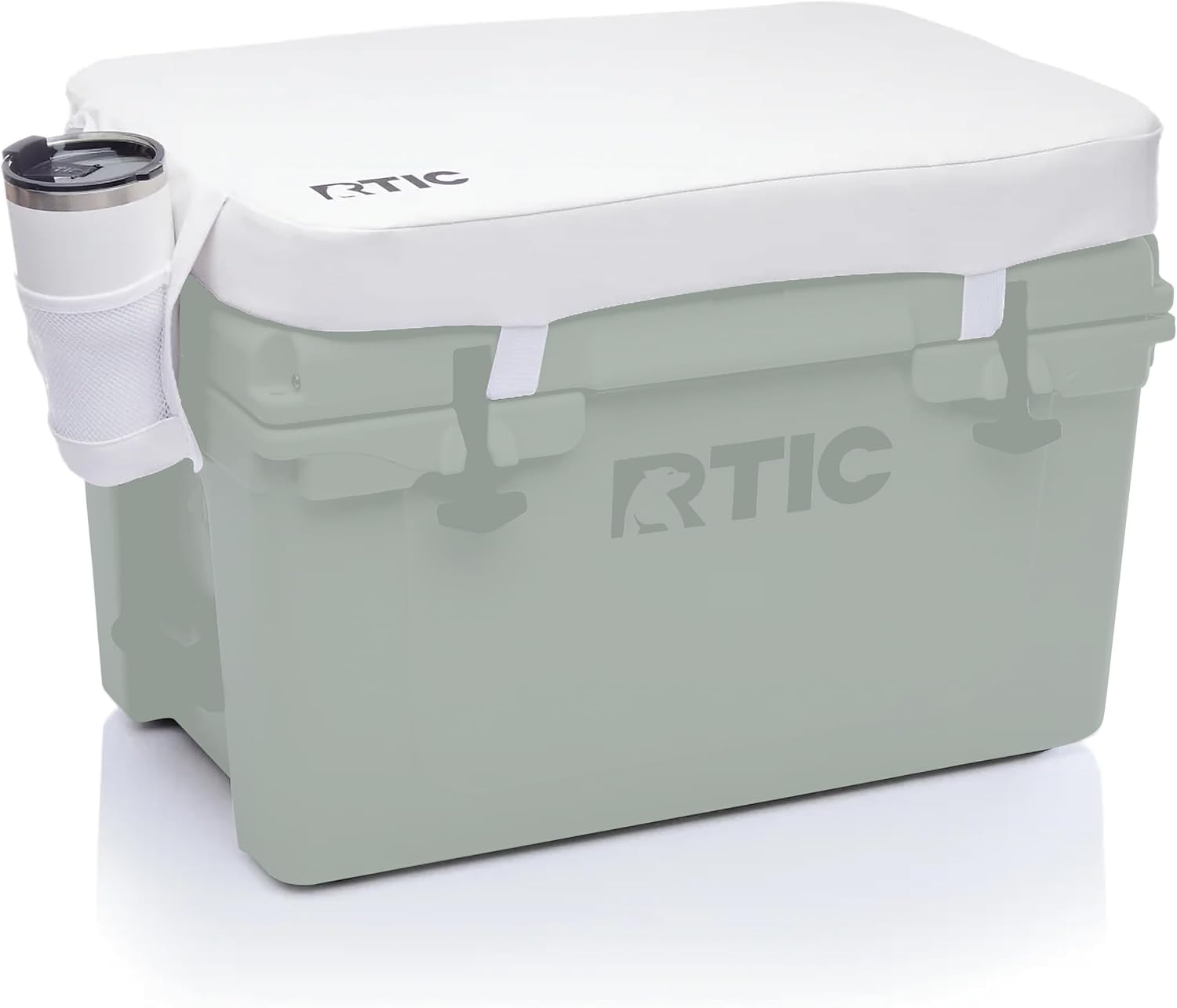 RTIC Ultra-Tough Cooler Seat Cushion, Great for Family Travels, Boating Or Hunting, Easy Clean Vinyl, Buckle Fastening and Anti Slip