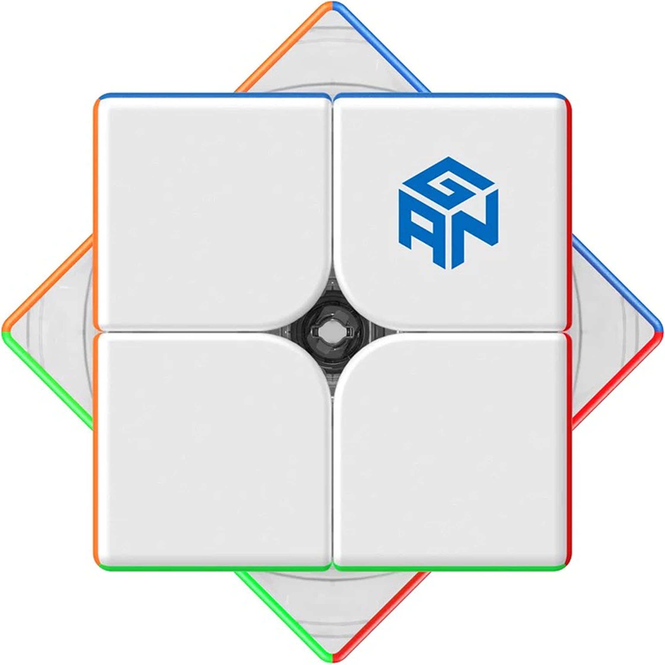 GAN 251 M Air, NEW Model 2x2 Magnetic Stickerless Speed Cube, Excellent Gans 2x2x2 Stickerless Mini Magnetic GAN Cube, Super Lightweight & Fast (251M Air Frosted Matte Finish)