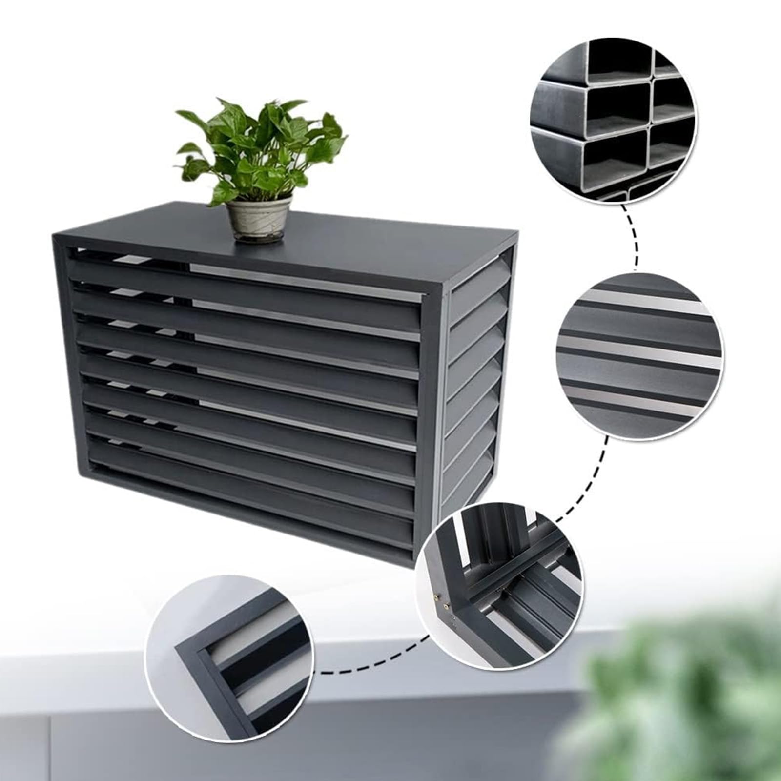 Aluminium Airconditioning Hek voor Buitenunits, Warmtepomphoes