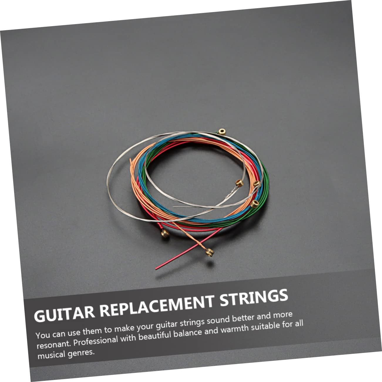 Abaodam 24pezzi Corde Ricambio Per Chitarra Acustica Per Folk Ottima Sonorità e Comfort Accessori Per Strumenti Musicali