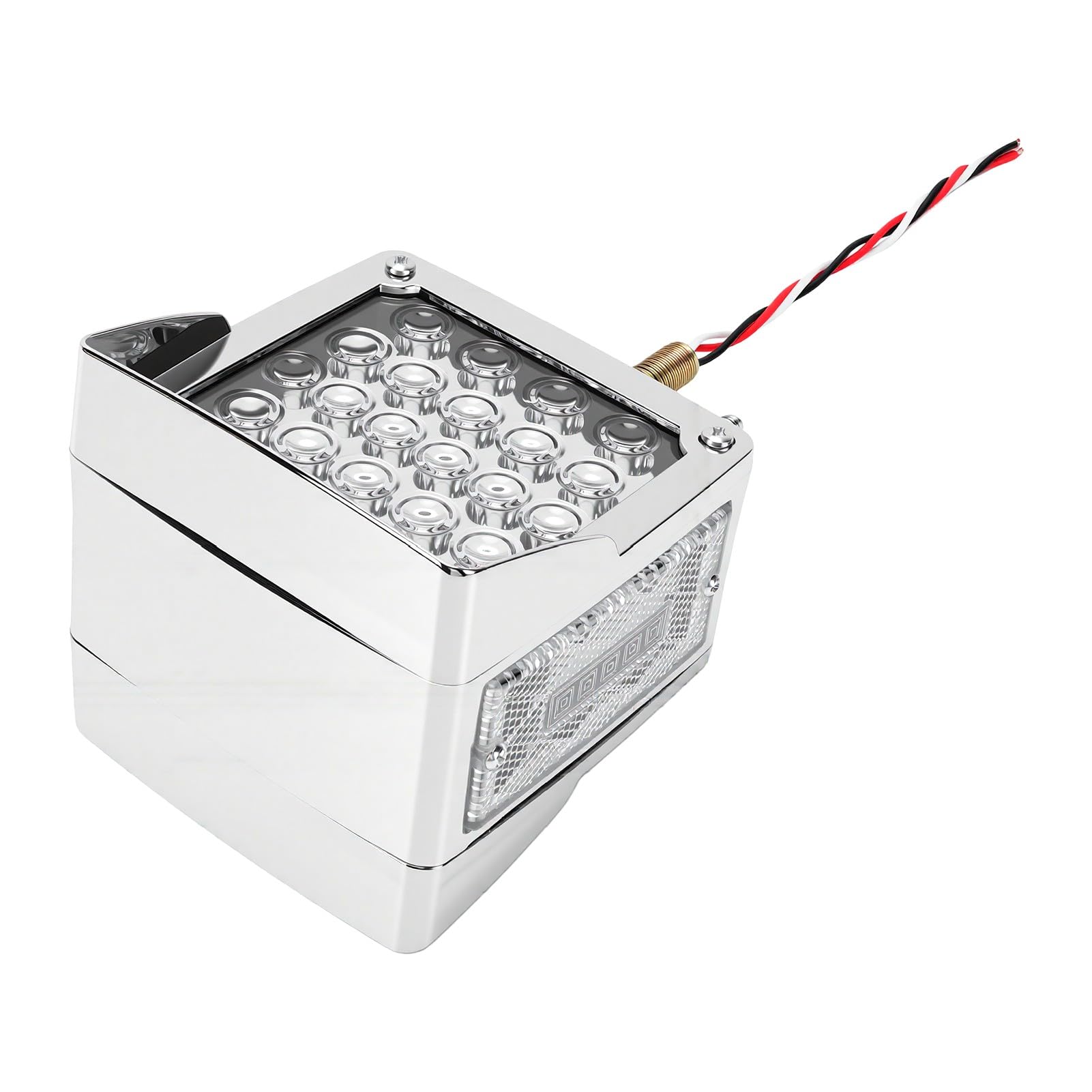 Sorandy Podwójna Osłona Przeciwbryzgowa na Cokole, 60 Diod LED, Kwadratowa