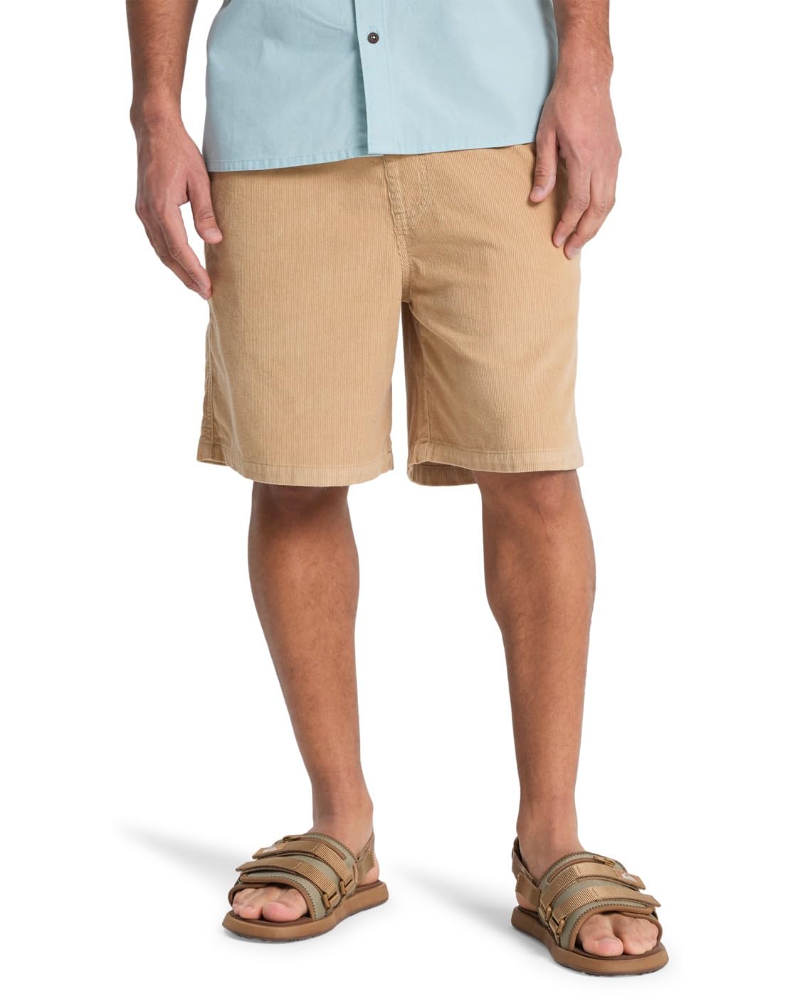 Quiksilver Mens Taxer Cord Ws Shorts, Khaki, L EU