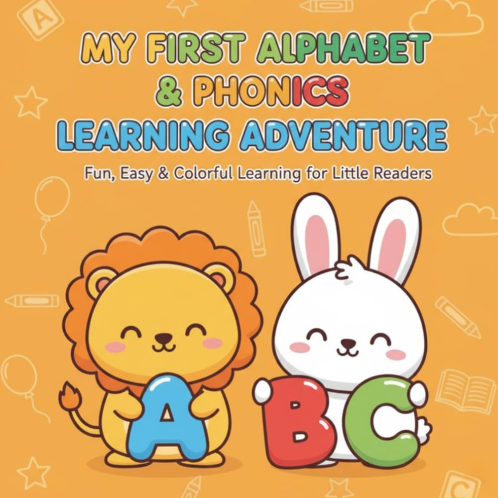 My First Alphabet & Phonics Learning Adventure: Fun, Easy & Colorful ABC Learning Book for Little Readers