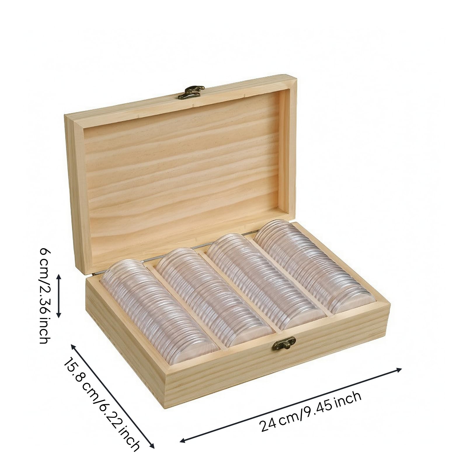 Caja para Monedas con Cápsulas Compacto