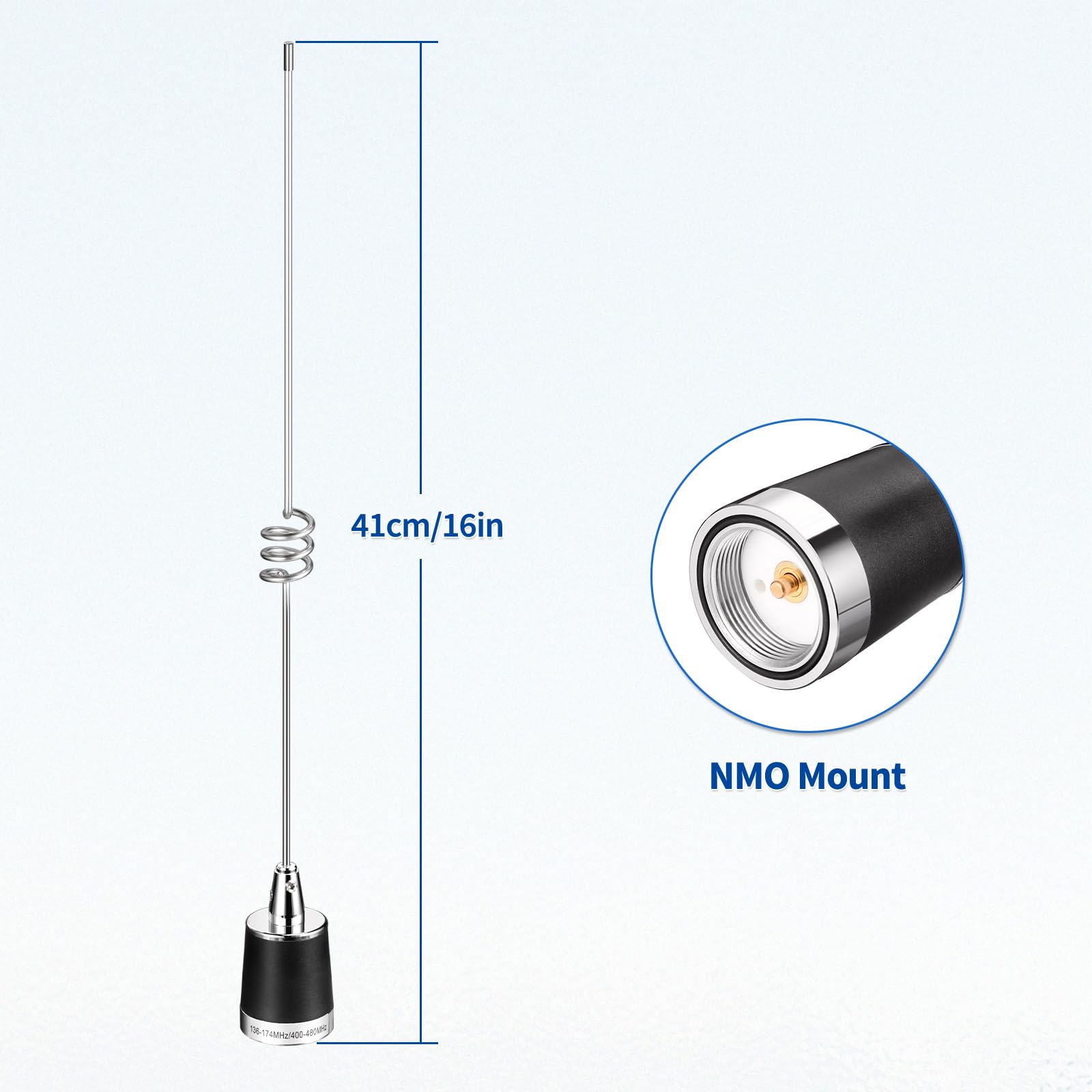 Amazon.com: Bingfu VHF UHF 144/430MHz Mobile Radio Antenna Dual