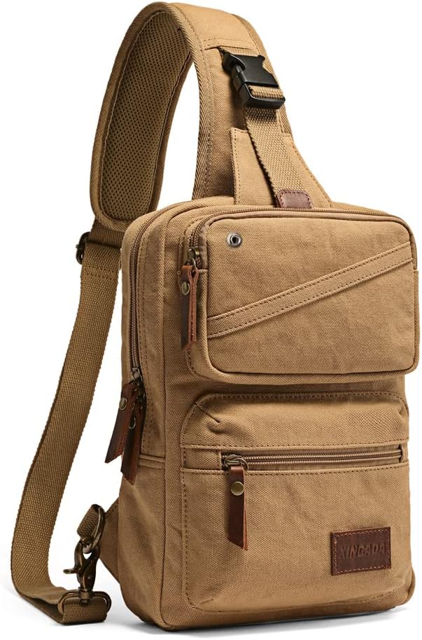 XINCADA Sling Bag Man Purse Crossbody Bags Small Shoulder Backpack Travel Bag Chest Pack Messenger Bag for Men and Women