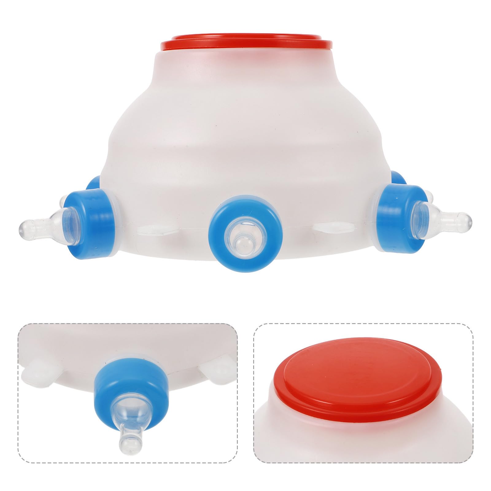 ULTECHNOVO Biberon per Agnelli in Plastica Bianco da 2,5 per Piccoli Animali, Alimentazione Efficiente e Multifunzionale per Allevatori in Fattoria