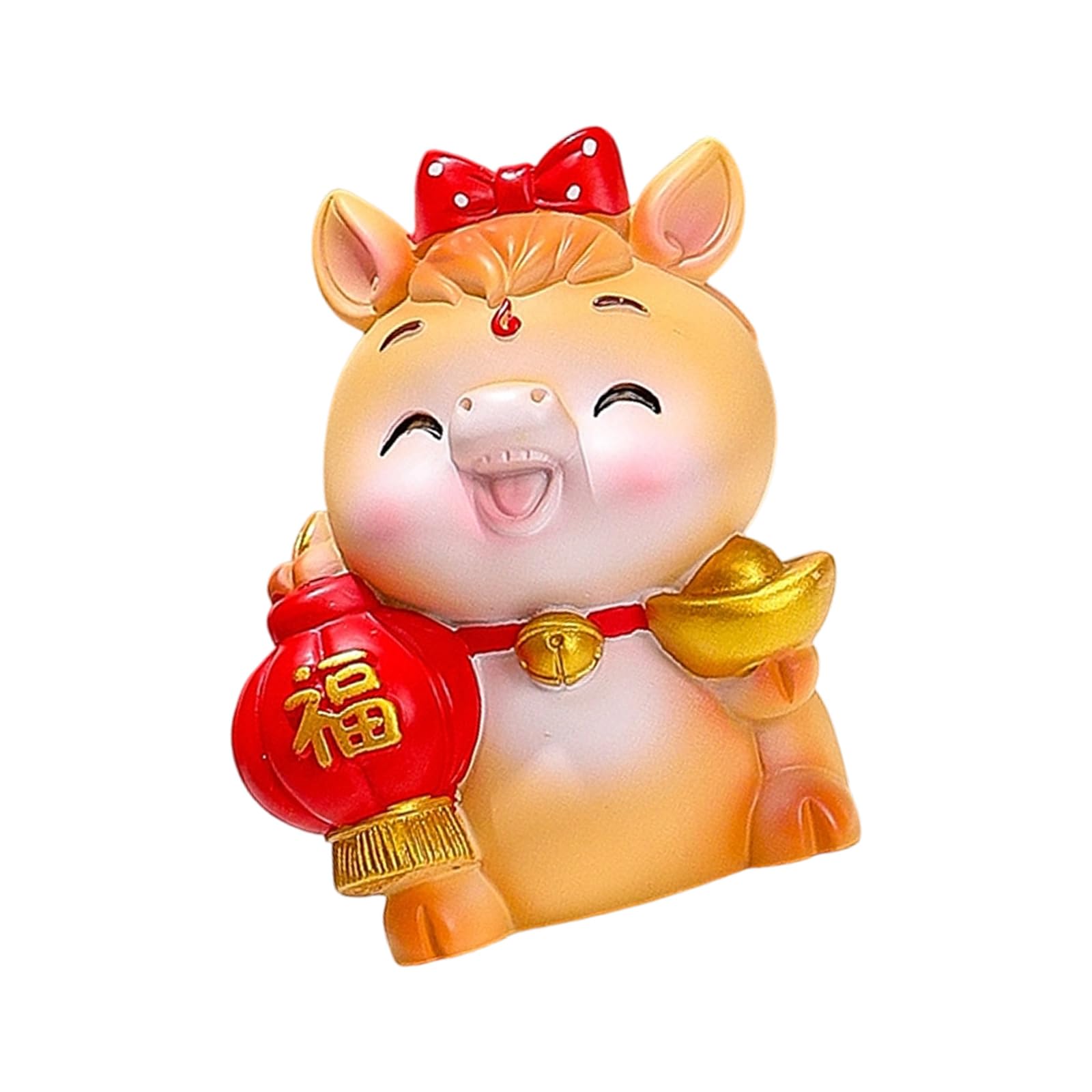 Bbajszx 2026 Chinese New Year Horse Figurines Resin Chinese Zodiacs Horse Statues Ornament for Car Dashboards Table Decorations Zodiacs Statues