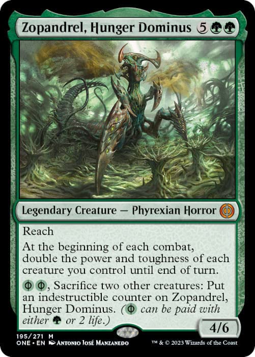 Magic: the Gathering - Zopandrel, Hunger Dominus (195) - Phyrexia