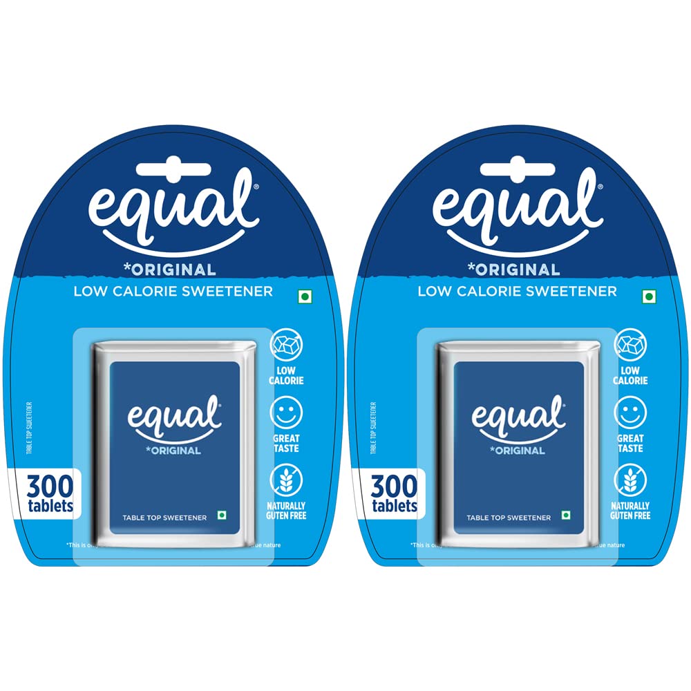Equal Original Low Calorie Sweetener | Table Top Sugar Free Sweetener| Ideal for Diabetic Patients | Sugar Control | 300 Tablets | Pack of 2 (B08KLGYZNJ) Amazon Price History, Amazon Price Tracker