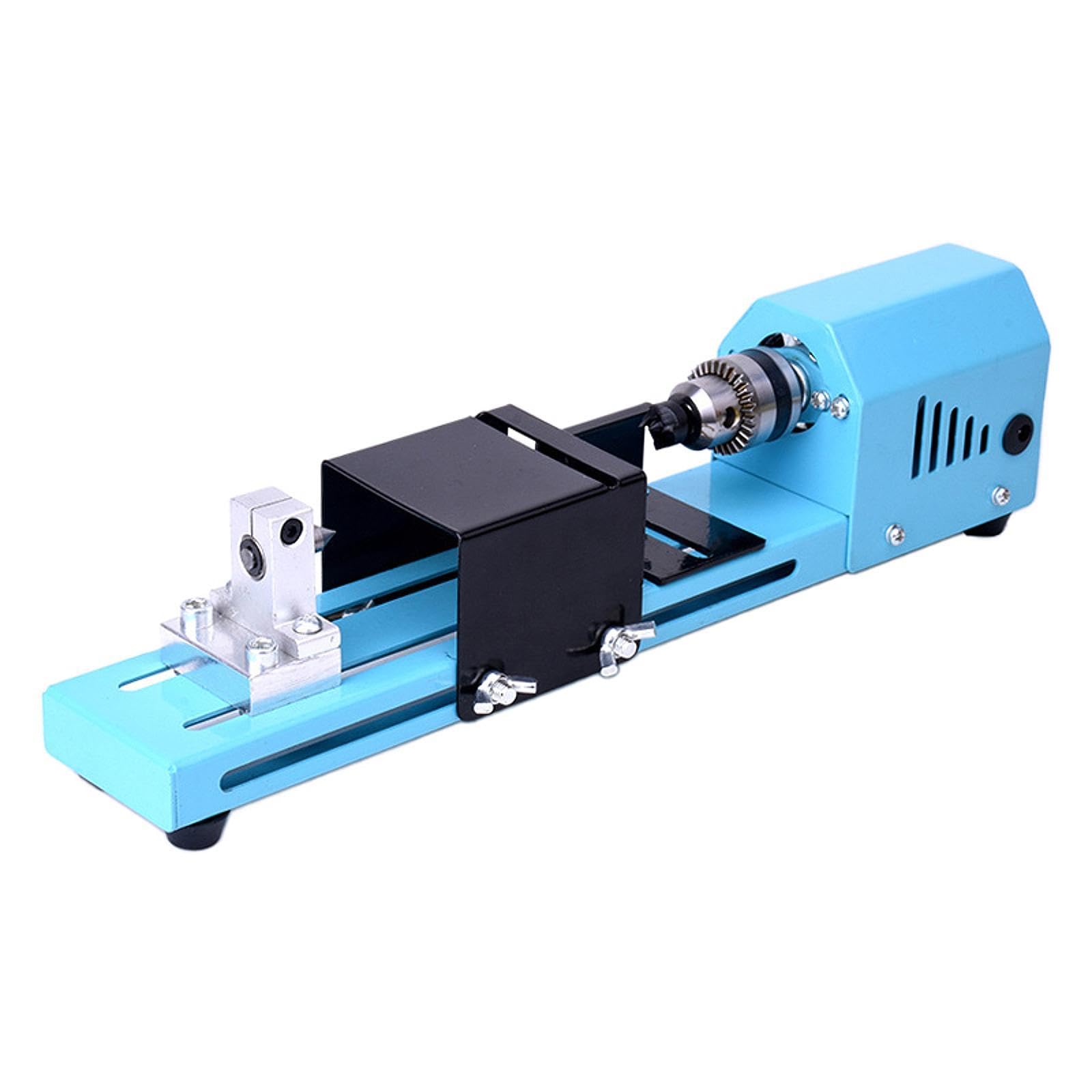 Mini Torno Máquina Herramienta Madera Pulido Grabado de Acero Resistente Adecuado para Principiantes Manualidades Proyectos de Mesa