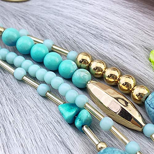 Bocar Multi Layer 4 Strand Statement 17" Collar Beaded Necklace For Women Gift (Nk-10533) #TOP3