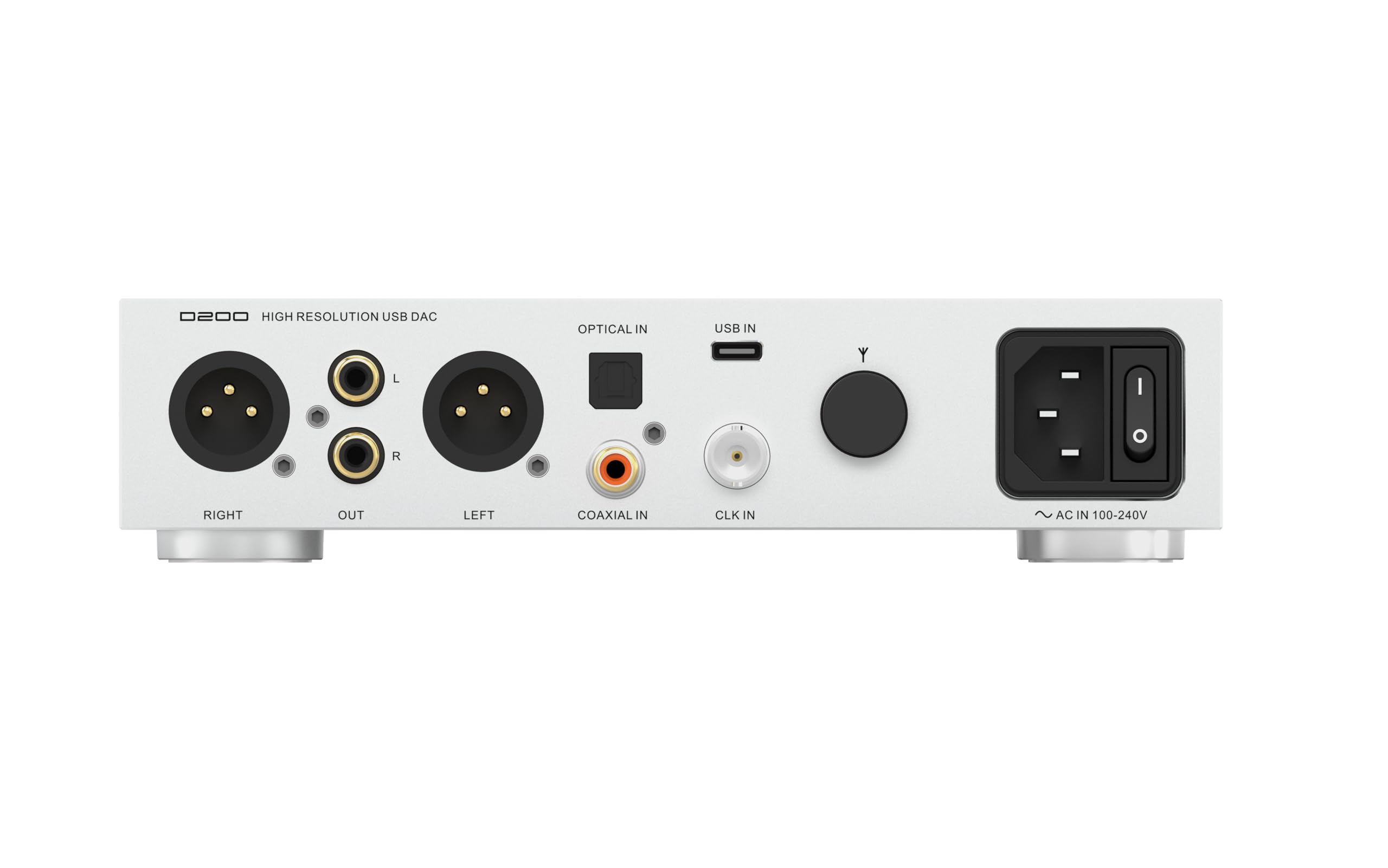SMSL D200 Audio-Decoder, USB/Optisch/Koaxial/Bluetooth, MQA, ROHM BD34352EKV-Chip