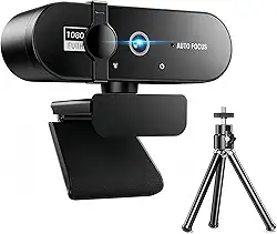 BEMMY Webcam 1080P Full HD, Câmera USB para Computadores de Mesa e Laptops com Capa de Privacidade e Tripé (1080P FULL HD)