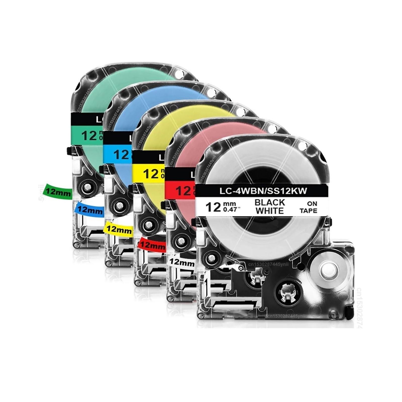 Nastro for etichette SS12KW da 12 mm compatibile for Epson LW300 LW600P