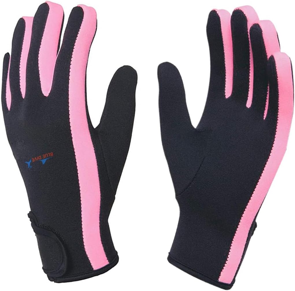 3mm Neoprene Wetsuit Gloves - Thermal Anti-slip Diving Swimming Gloves for Women Girls - Elastic Scuba for Surfing, Kayaking, Snorkeling, Sailing, Canoeing, Water Sports