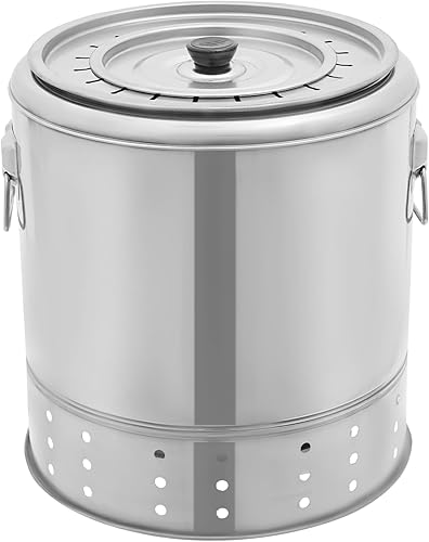 Miniatura 9 de Parrilla de carbón portátil, parrilla de acero inoxidable con accesorios para parrilla, cocina envolvente de 360 para colgar kebabs, ideal para