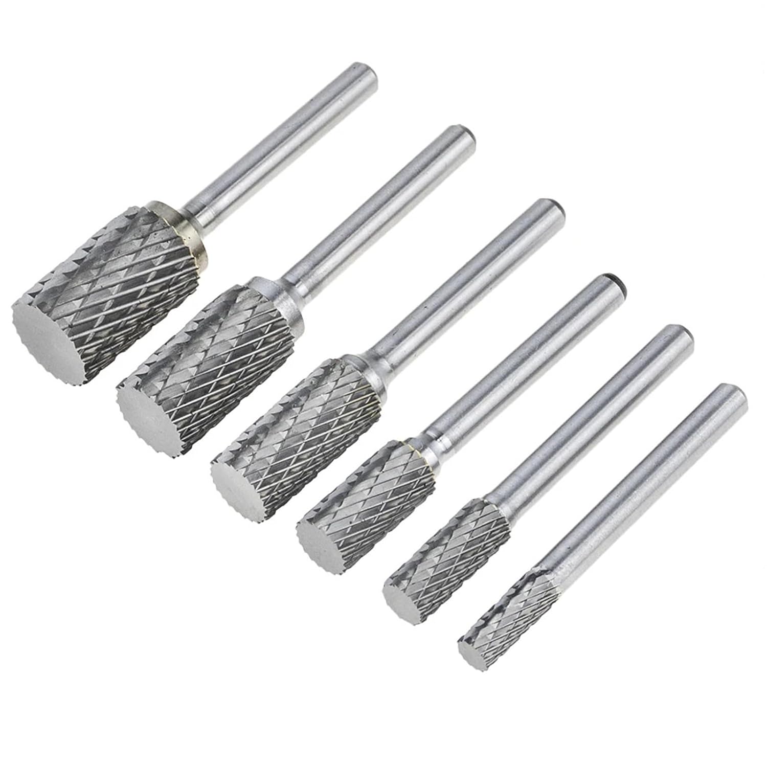 Type A Hard Alloy Rotary File Double Groove Tungsten Steel Grinding Head 6mm 1Pcs(A0616M06)