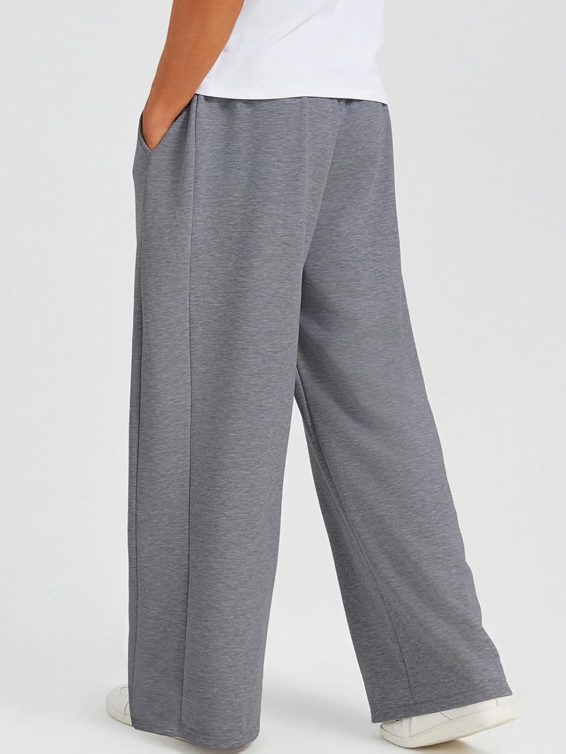 Men's Baggy Sweatpants Wide Leg Elastic Waist Athletic Joggers Loose Lounge Pants with Pockets - Image 6