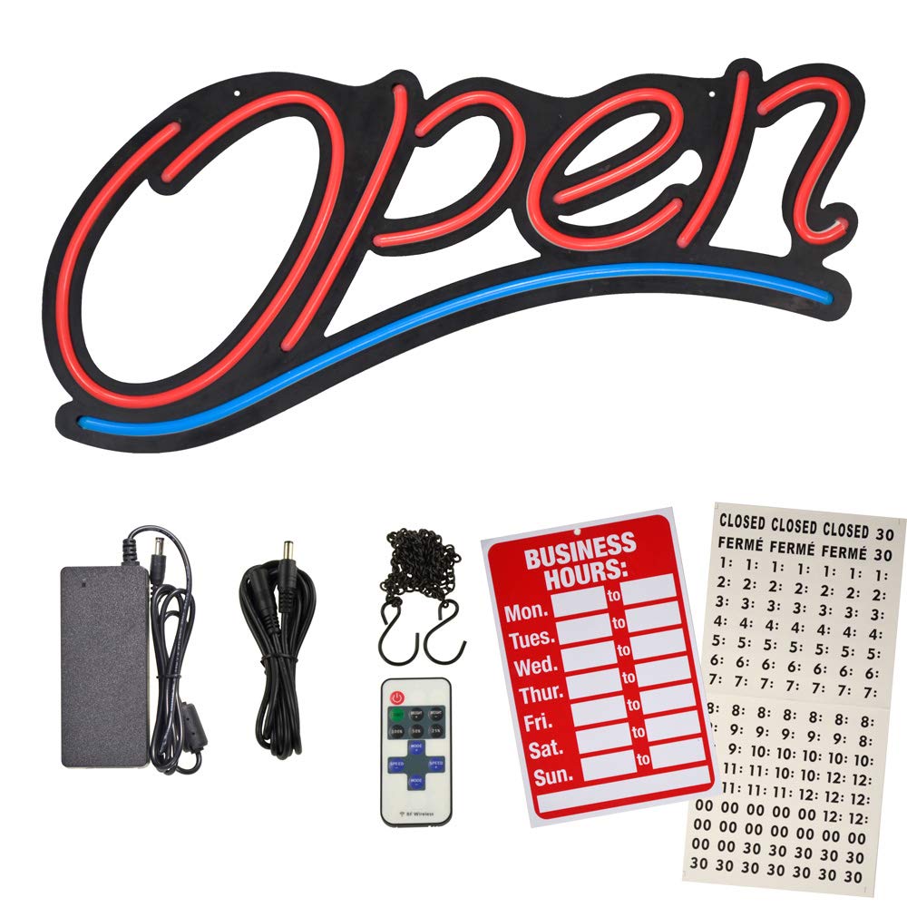 Amazon.co.jp: LED ネオン オープンサイン ビジネス用 スーパー