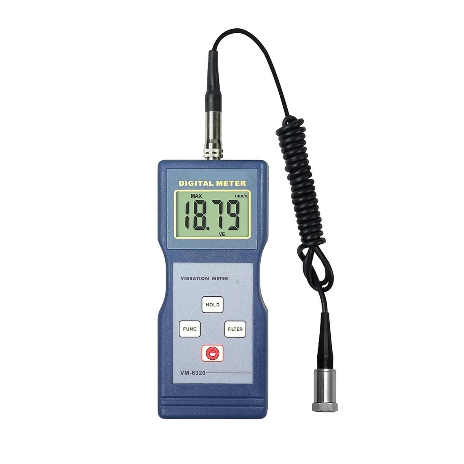 Gqnblvhzupdm One Color Vibration Tester Digital Vibration Meter Vm-6320 Mechanical Acceleration And Deceleration Unbalance And Deviation Measuring Instrument