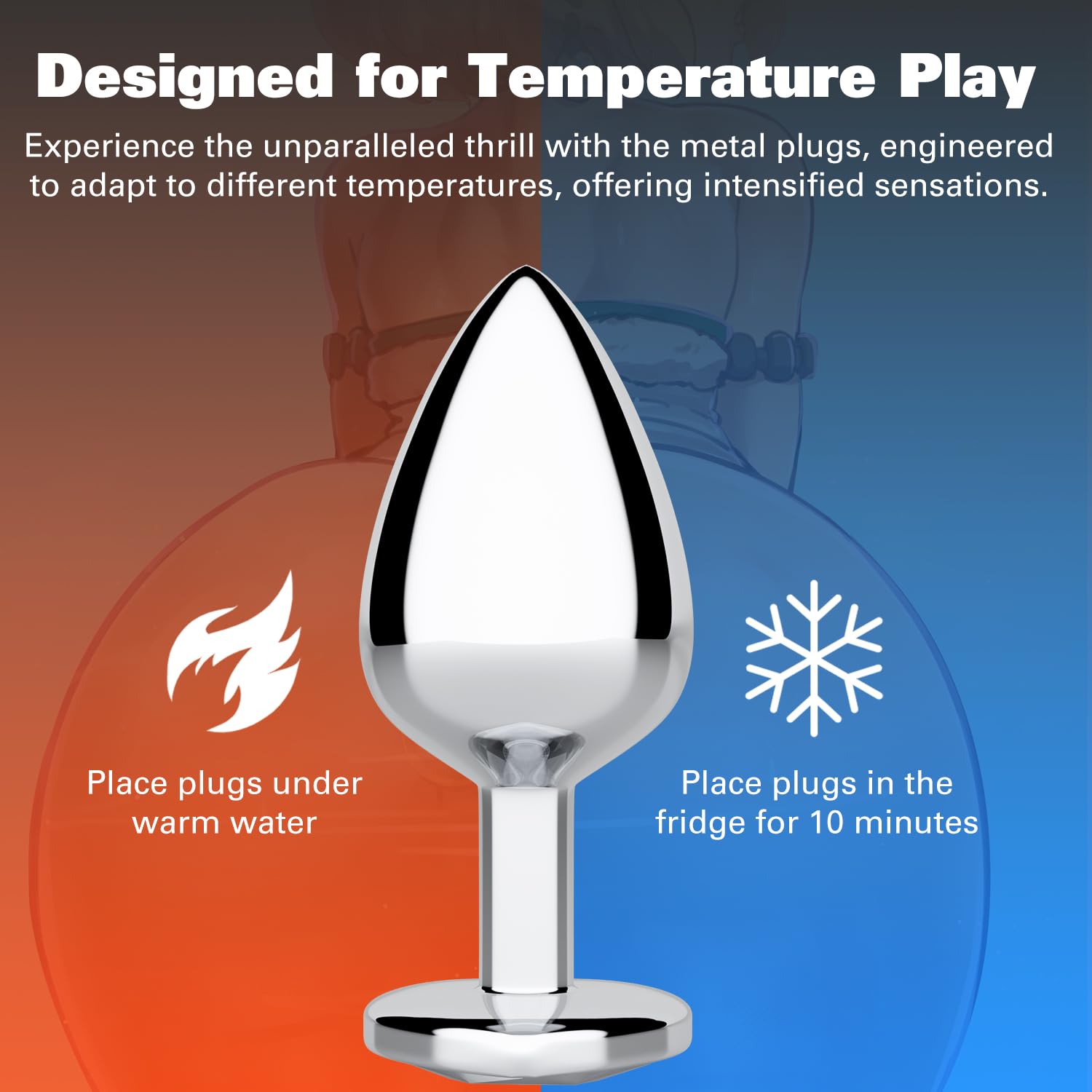 Anal Plug Beginner Set - 4 PCS Jewel Butt Plug Training Kit, Adult Anal Toys for Men, Women & Couples, Unisex Anal Trainer for Beginners to Advanced, P-Spot & Pleasure Enhancer: Heart Shaped Mixing