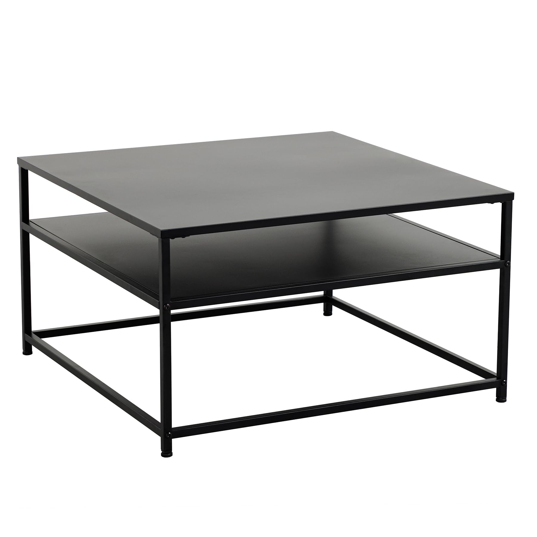riess-ambiente.de Industrial Couchtisch DURA Steel 70cm schwarz Metall mit Ablagefach
