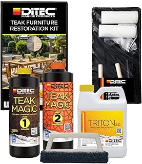 Wood Furniture Restoration Kit | Clean, Brighten, and Protect Teak Outdoor Patio Furniture