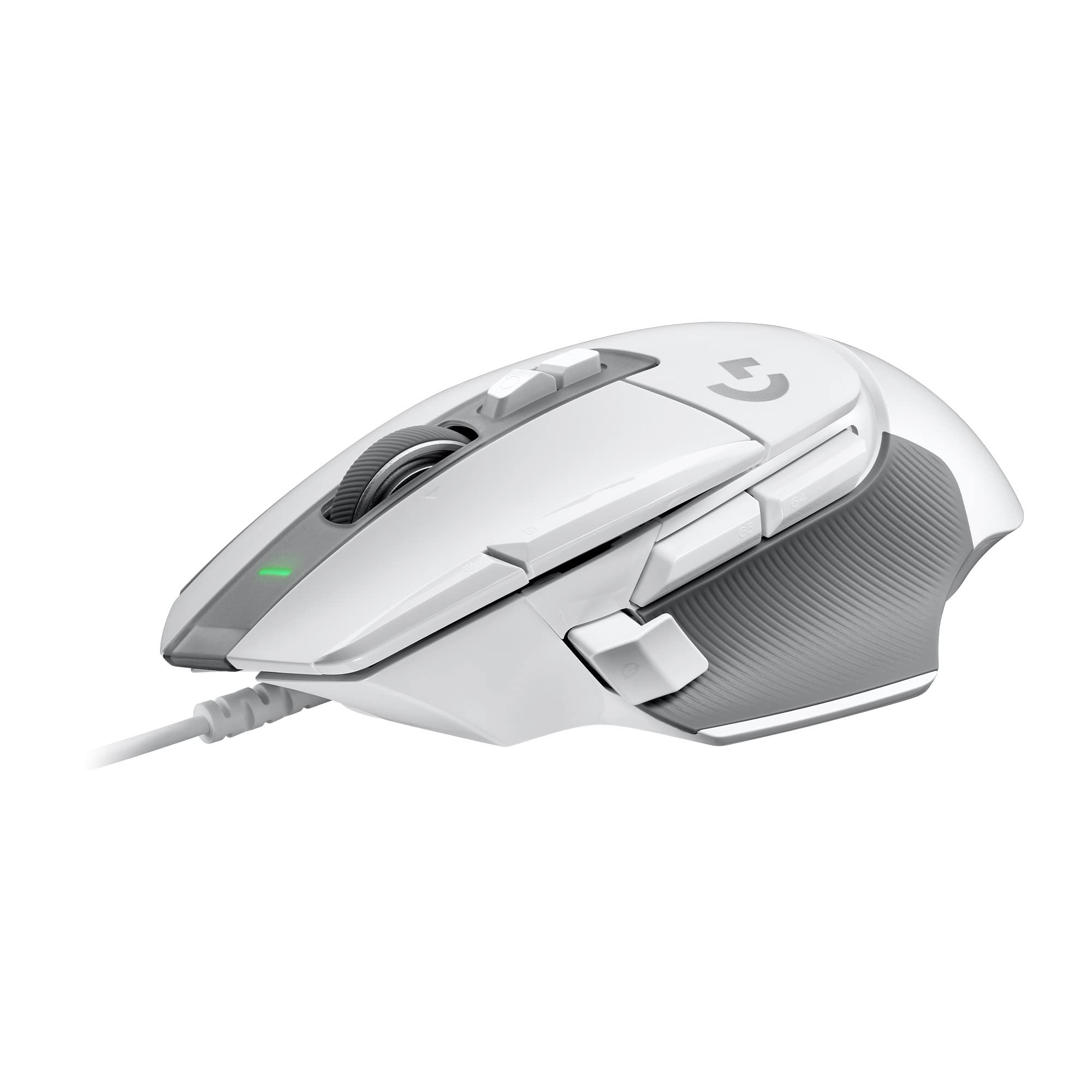 Logitech G G502 X Wired Gaming Mouse with LIGHTFORCE Hybrid Optical Mechanical Primary Switch, Hero 25K Gaming Sensor Compatible with PC - MacOS/Windows - White