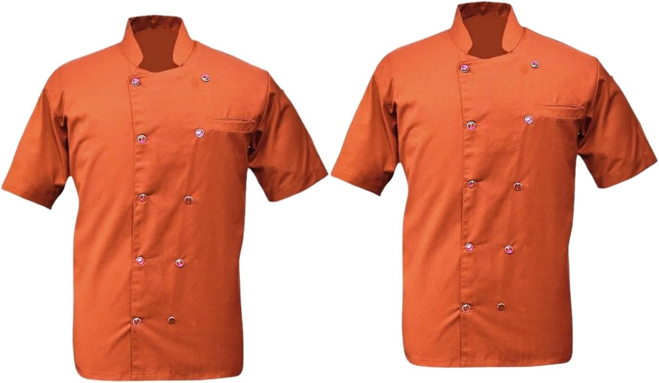 Men's Chef Coat Simple Chef Jacket 10 Color (Small to 6XL)(CP-07)