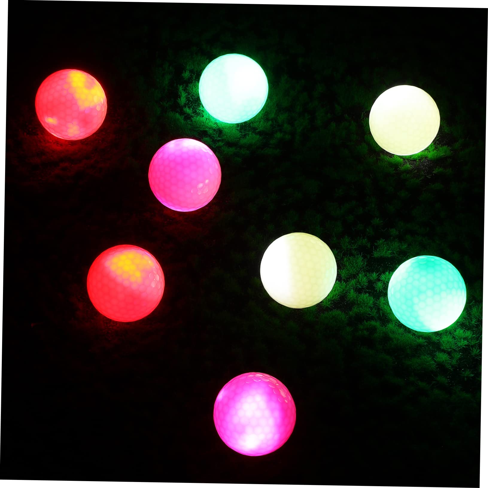 Sosoport 8stücke Leuchtende Flashing Golf Balls Für Nachtspiele Für Training Bunte Led Für Und Außensport