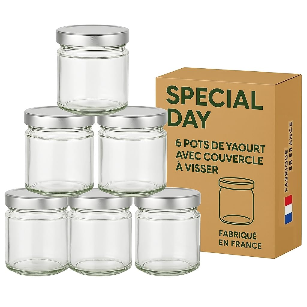 Vasetti Per Yogurt In Vetro Da 200ml - Set Di 9 Con Coperchi Ermetici, Senza BPA - Foto 4