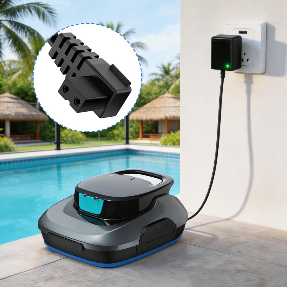 Adapter 12,6 V do Aip-er Seagull SE, ładowarka do odkurzacza basenowego, Robot ładowarka do Aip-er Seagull 600 SE 1000 1500 P1111 Pilot H1 (EU)