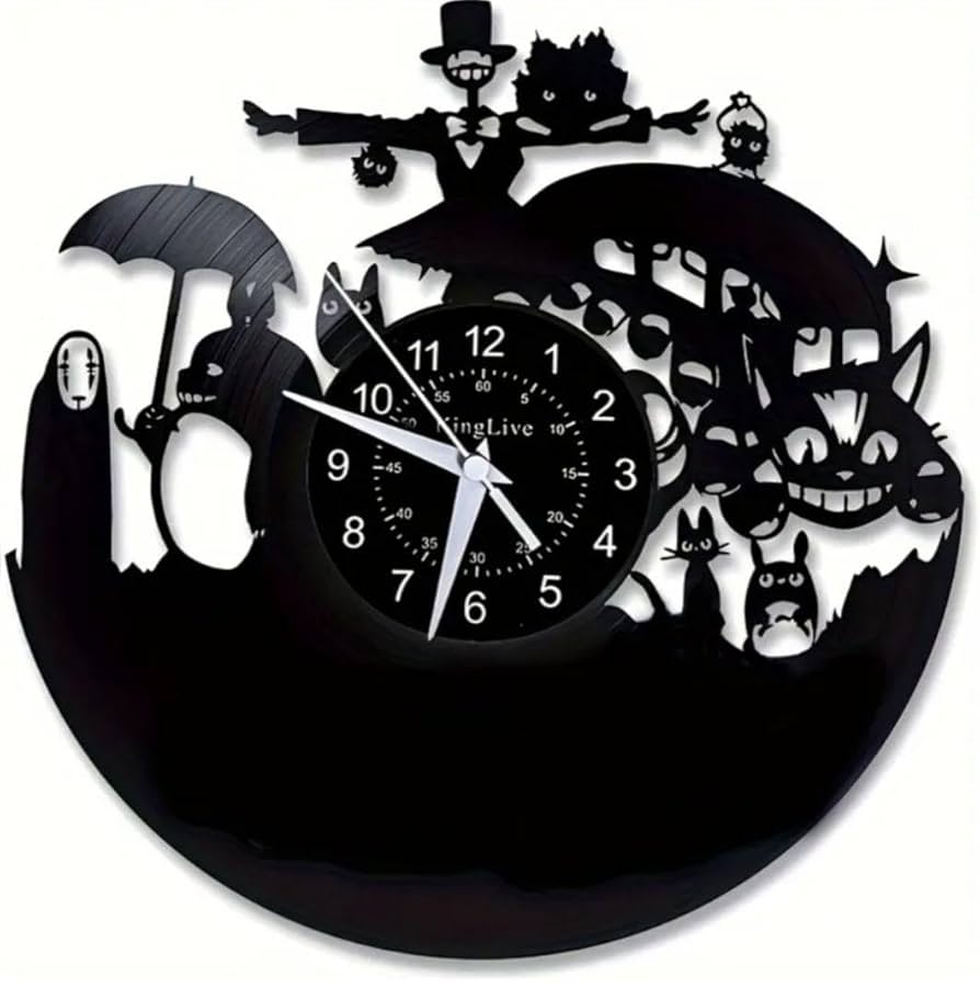 【一点もの！】オリジナル 本物レコードを使用した壁掛け時計 一点もの！】オリジナル 本物レコードを使用した壁掛け時計