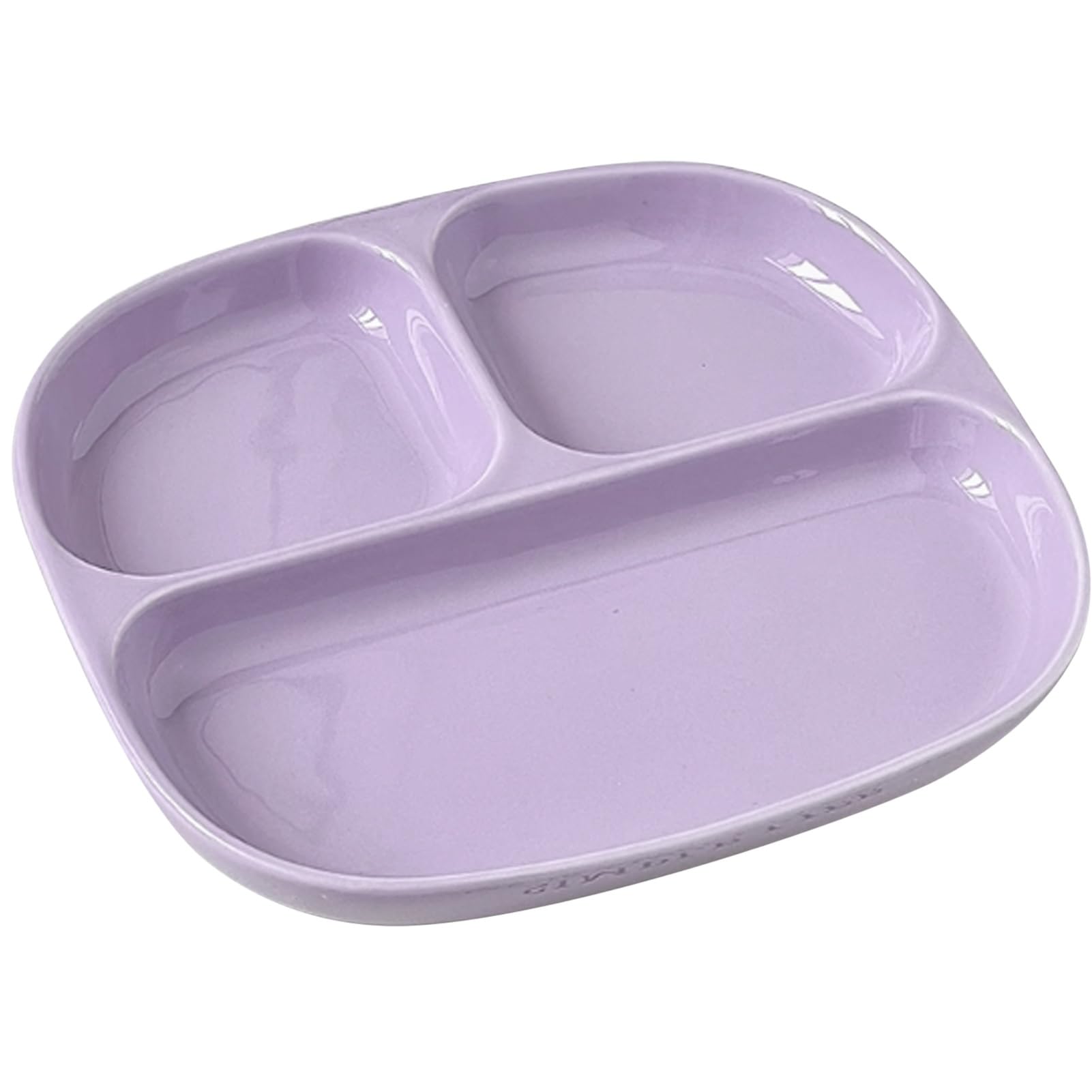 Assiette à dîner en céramique divisée en Petites portions, allant au Micro-Ondes et au Lave-Vaisselle, Plateau bariatrique pour Une Alimentation Saine et Un mai