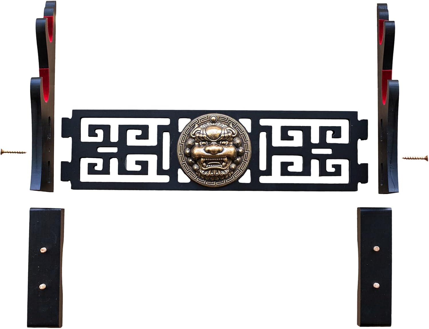 Sword Holder Velvet Padded Katana Stand Samurai Display Rack Support All Tanto Swords Weapon Display Stand (Kirin-2)