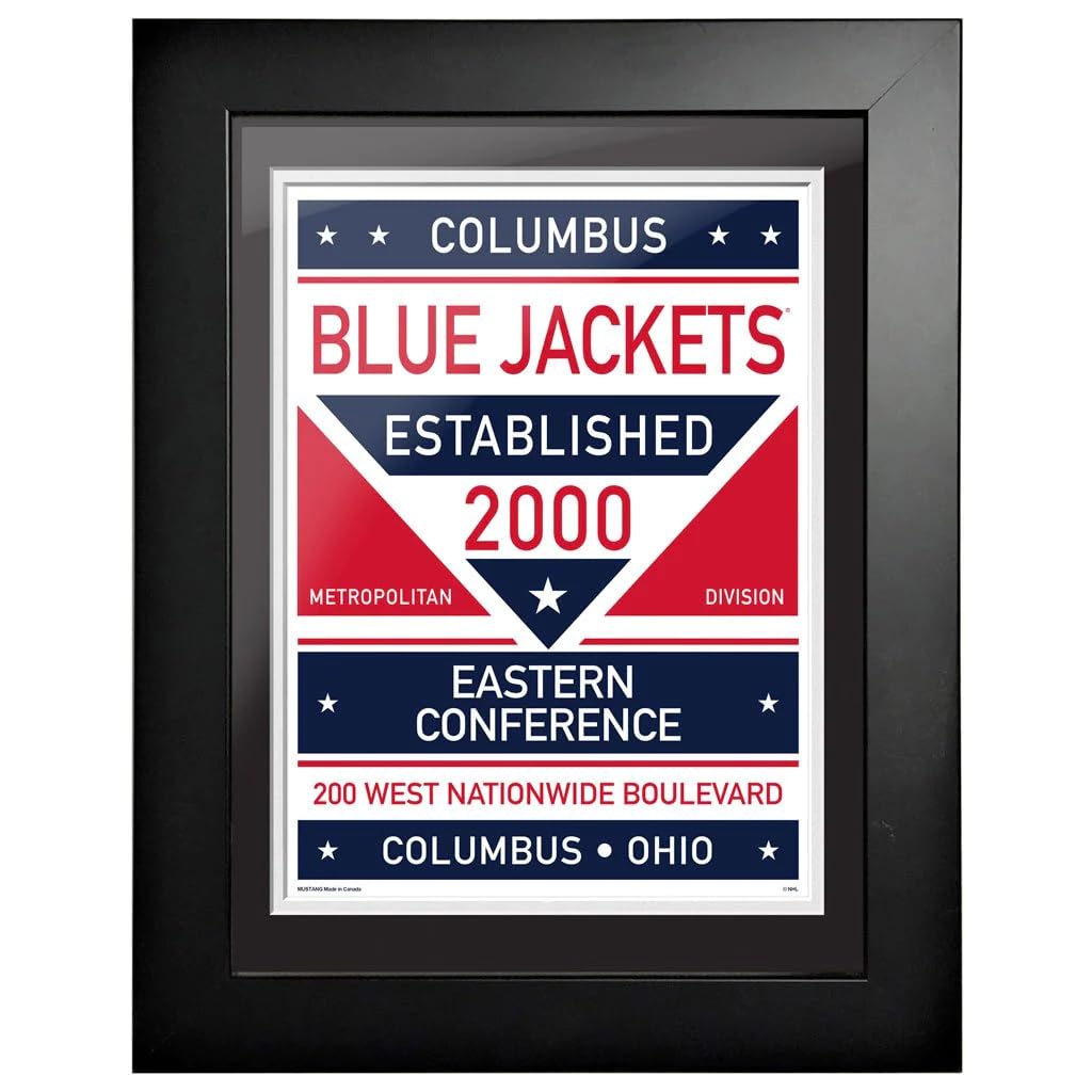 That's My Ticket Columbus Blue Jackets Team History Framed Artwork