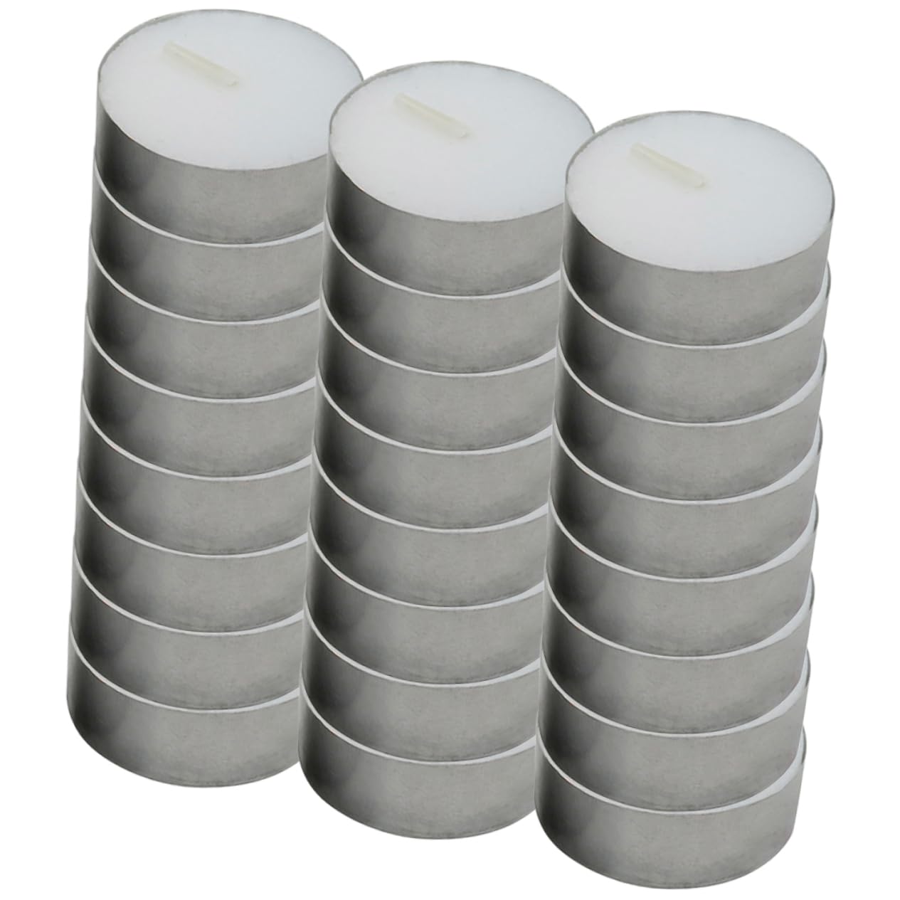 GALPADA 100pcs Smokeless Votive Candles Mini Tea Room Candles for Weddings Home Decor and Daily Use Unscented Tea Lights Box