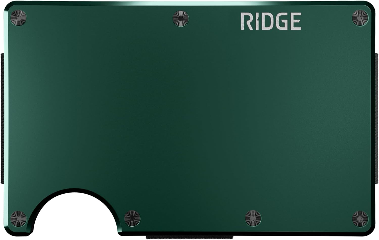The Ridge Secure Essentials Bundle: Minimalist RFID-Blocking Slim Wallet with Cash Strap Forest Green & Compact Key Organizer Set Aluminum Gunmetal.