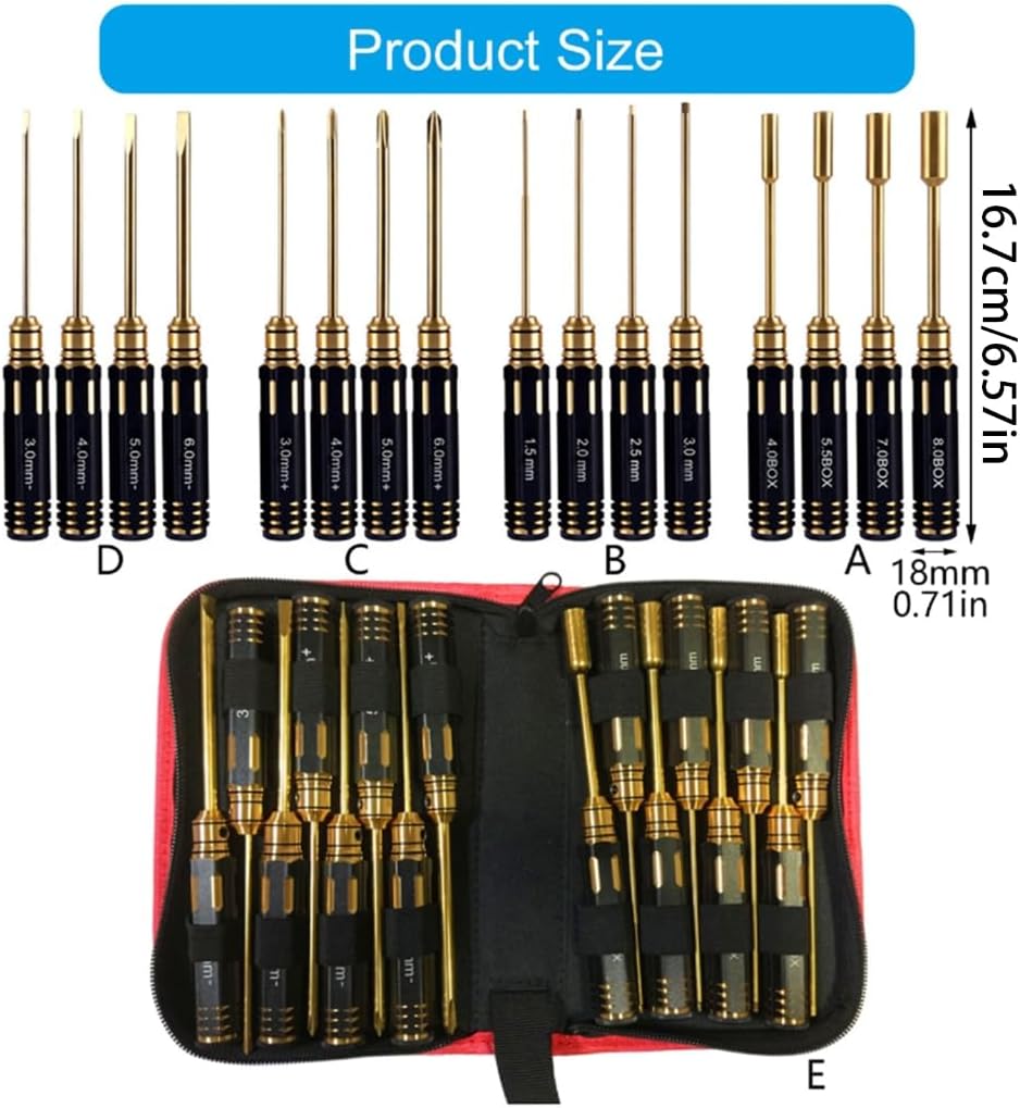 4Pcs Hexagon Allen Screwdriver Hexagon Nut Driver Set Wrench Driver Tool Nut Screwdriver Hand Tool for Repairi