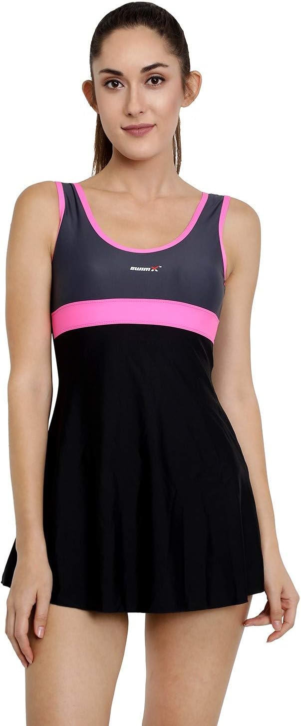 Swimwear for Women - Swimsuit - Body fit - Stretchable - Sleeveless - Short Dress - Padded - Available Size L, 2XL, 3XL, 4XL - Swimming Costume for Women