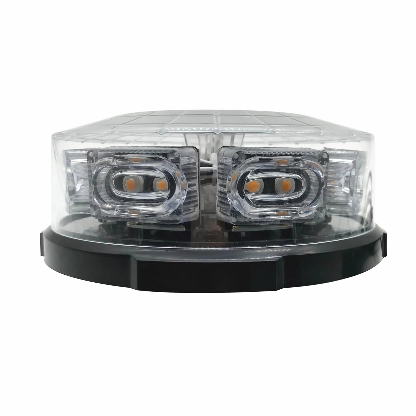 Luz de advertencia LED ámbar for techo de coche, lámpara de señal estroboscópica for vehículo, luces de emergencia de policía, baliza con montaje magnético de 12/24V