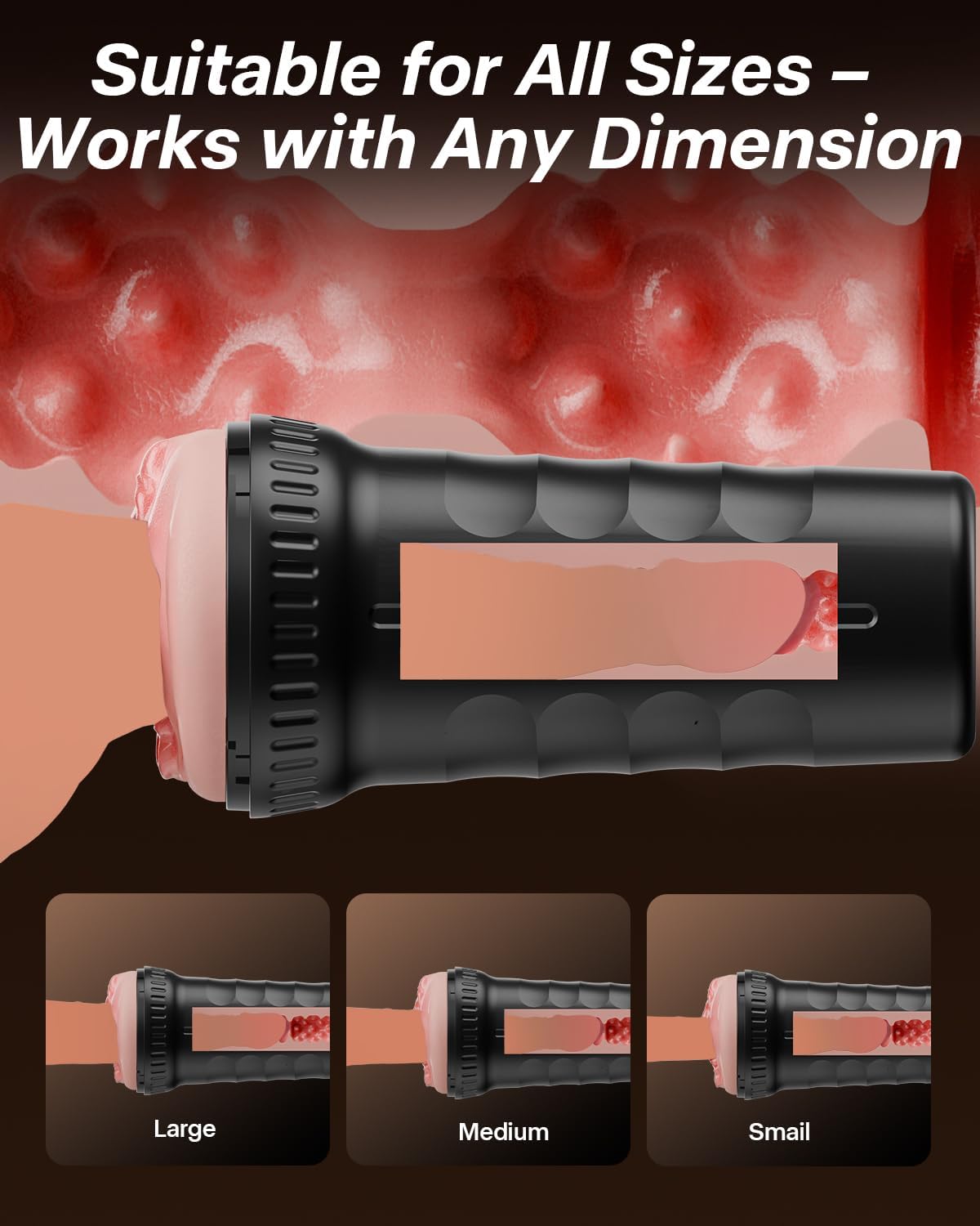 Male Sex Toy,Viigoo Realistic Pocket Pussy Sex Toy for Men with 6.7in Depth Pocket Pussies Men Masturbation Stroker Blowjob Sex Machine Male masterburbater Quiet Adult Sex Toys for Men Adult Toy