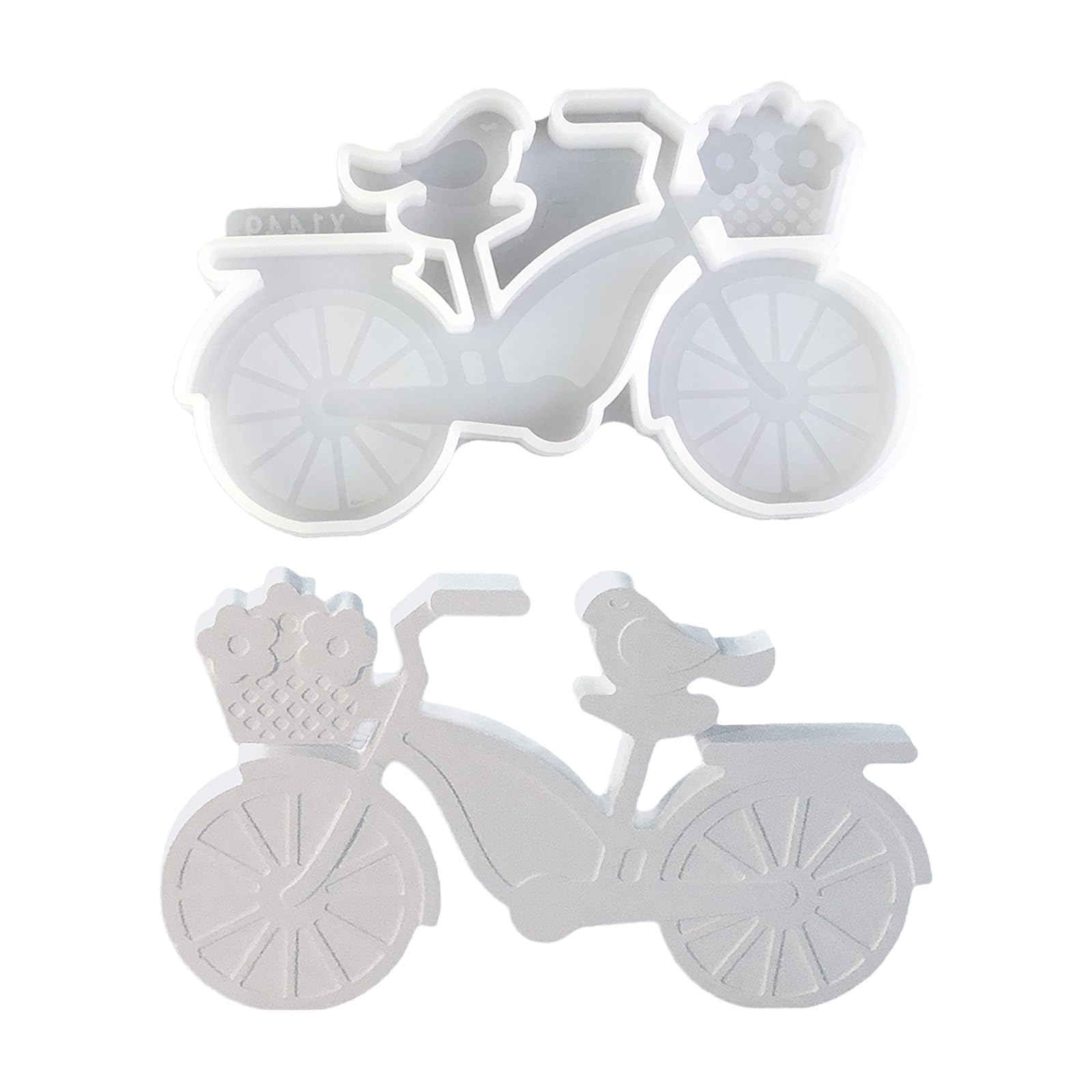 Alksubbm Flexible Silicone Bird on Bicycles for Craft Home Decoration and Gift Making Gift Making Cast