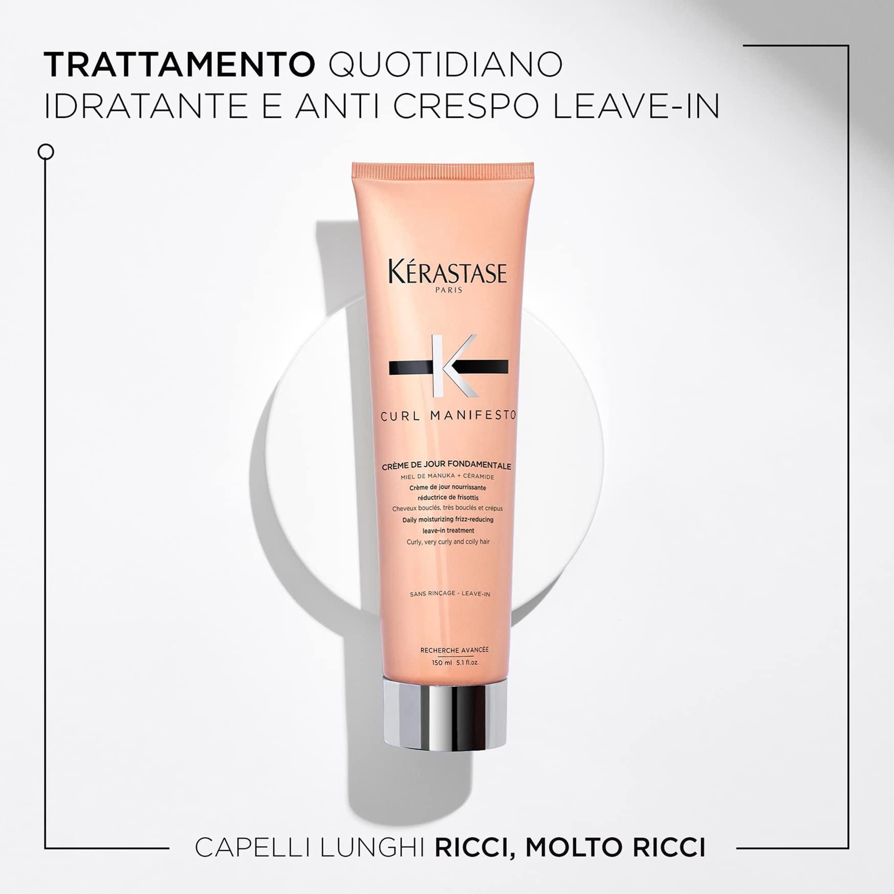 Kérastase, Shampoo Idratante e Crema Anti-Crespo, Per Capelli Ricci & Crespi, 250 ml + 150 ml