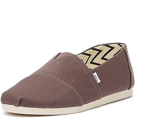 TOMS Mens Alpargata Espadrille Loafer Flat, Ash, 8