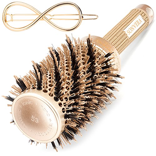 Round Hair Brush for Blow Drying Big Round Blow Dry Hair Brush Round Barrel Blow Dryer Styling Hair Brush Ceramic Ionic Hair Brushes Professional for Blow Drying Hair Brushes For Women Blow Drying